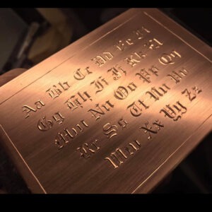 Hand Engraving for Lettering Workshop